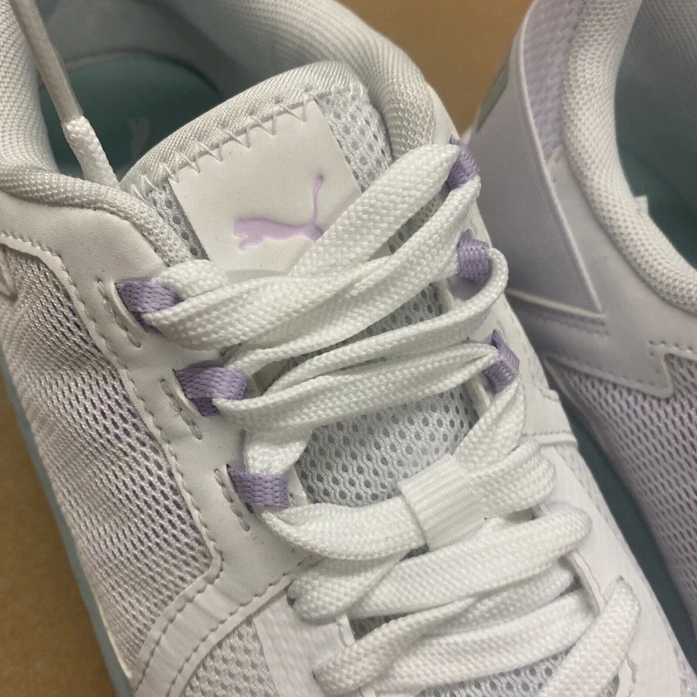 Puma Anzarun Running Shoes Women's‎ 9.5 White Glow Light Lavender 374255-22